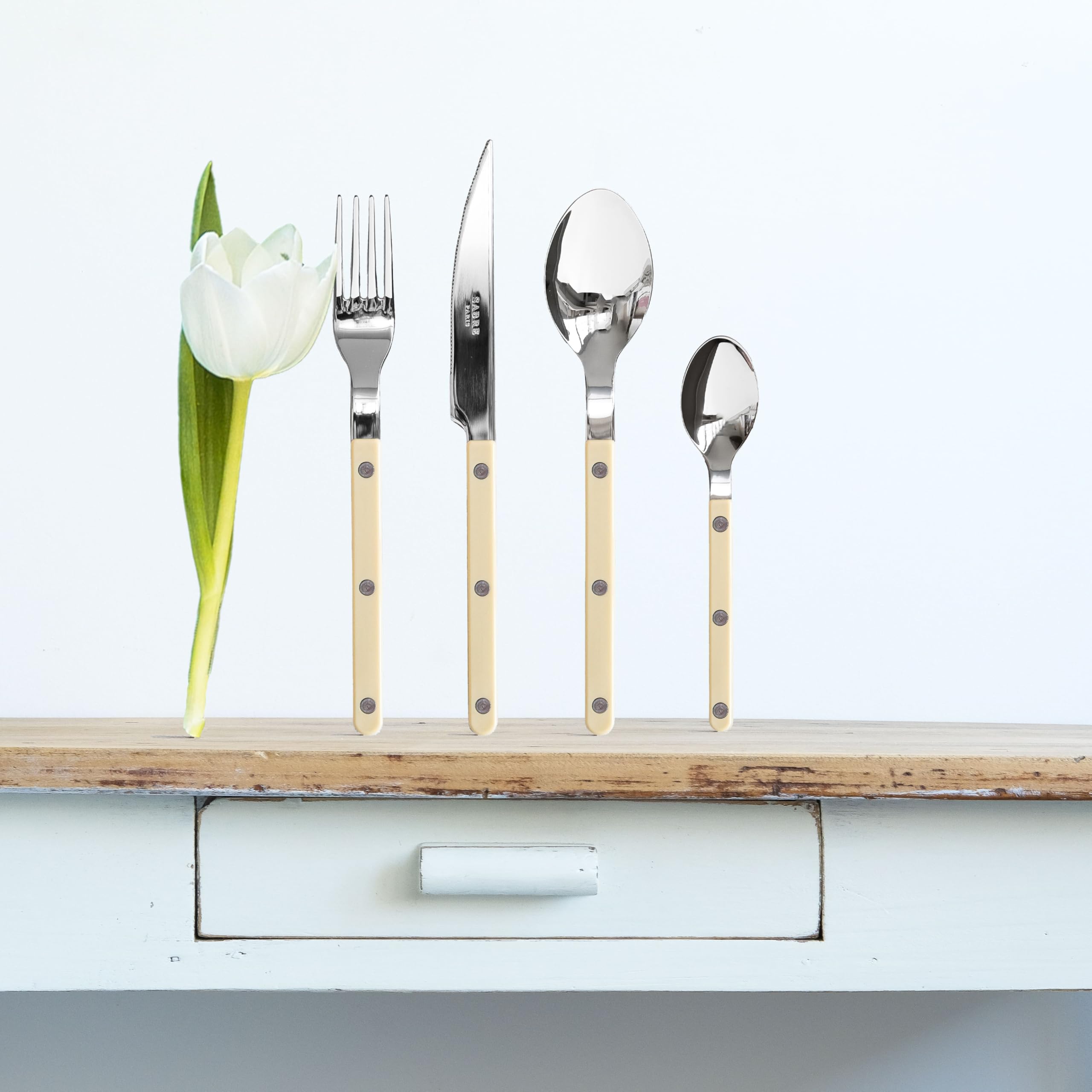 Amazon.com: SABRE PARIS - 5-Piece Flatware Set - Bistrot